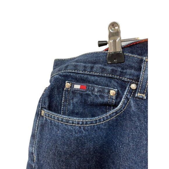 Tommy Hilfiger Flag Pocket Boyfriend Boot Cut Jeans Authentic Size 8 - Picture 4 of 7